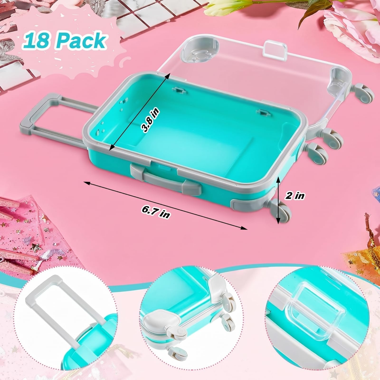 Amazon.com: Juexica 18 Pcs Mini Suitcase Party Favor Gift Box 6.7